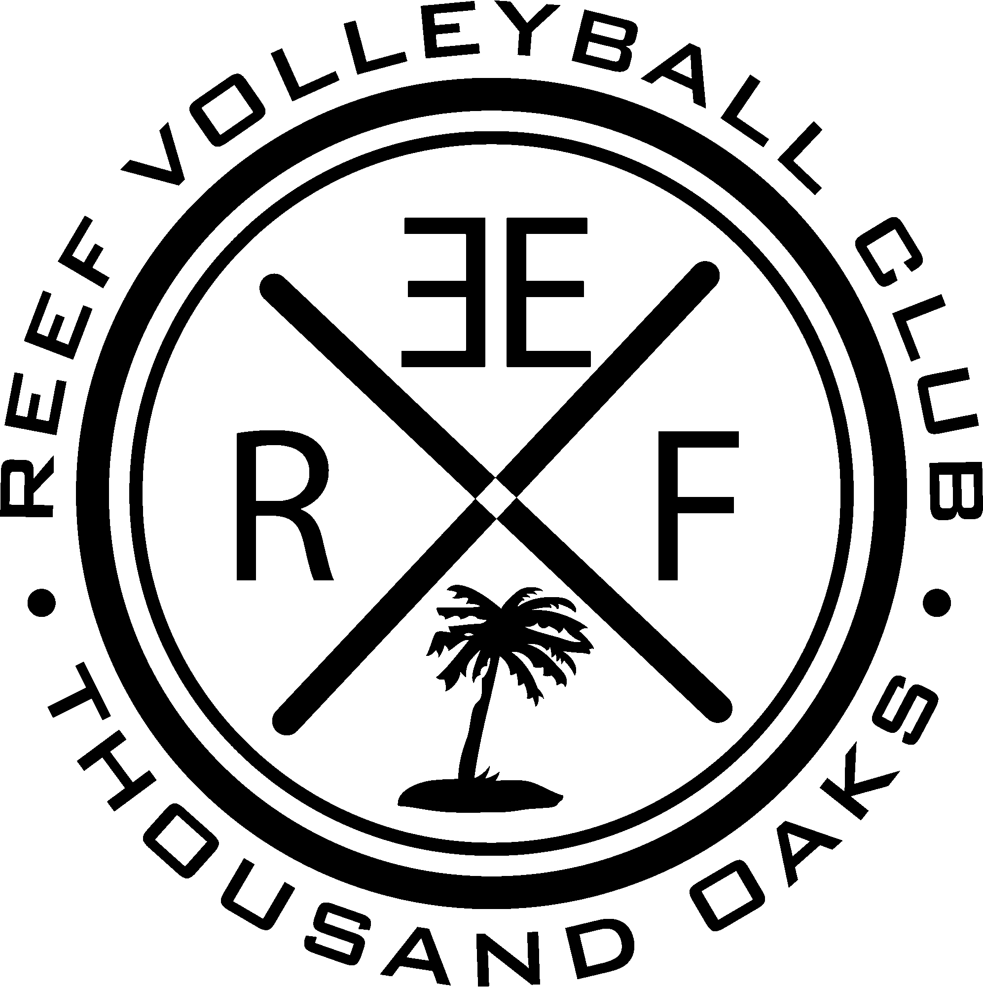 Reef Logo Black Vector