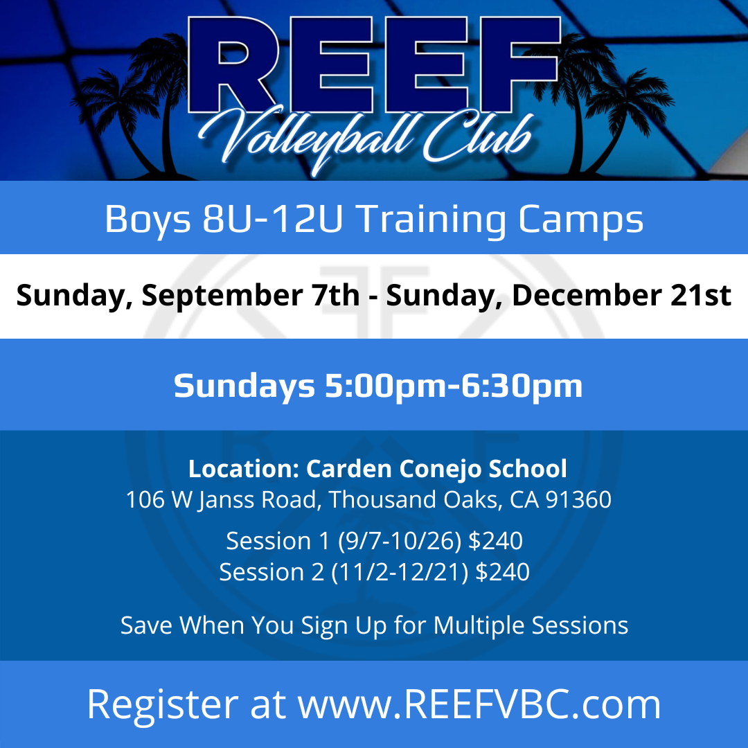 Reef Boys 8U-12U Camps 240