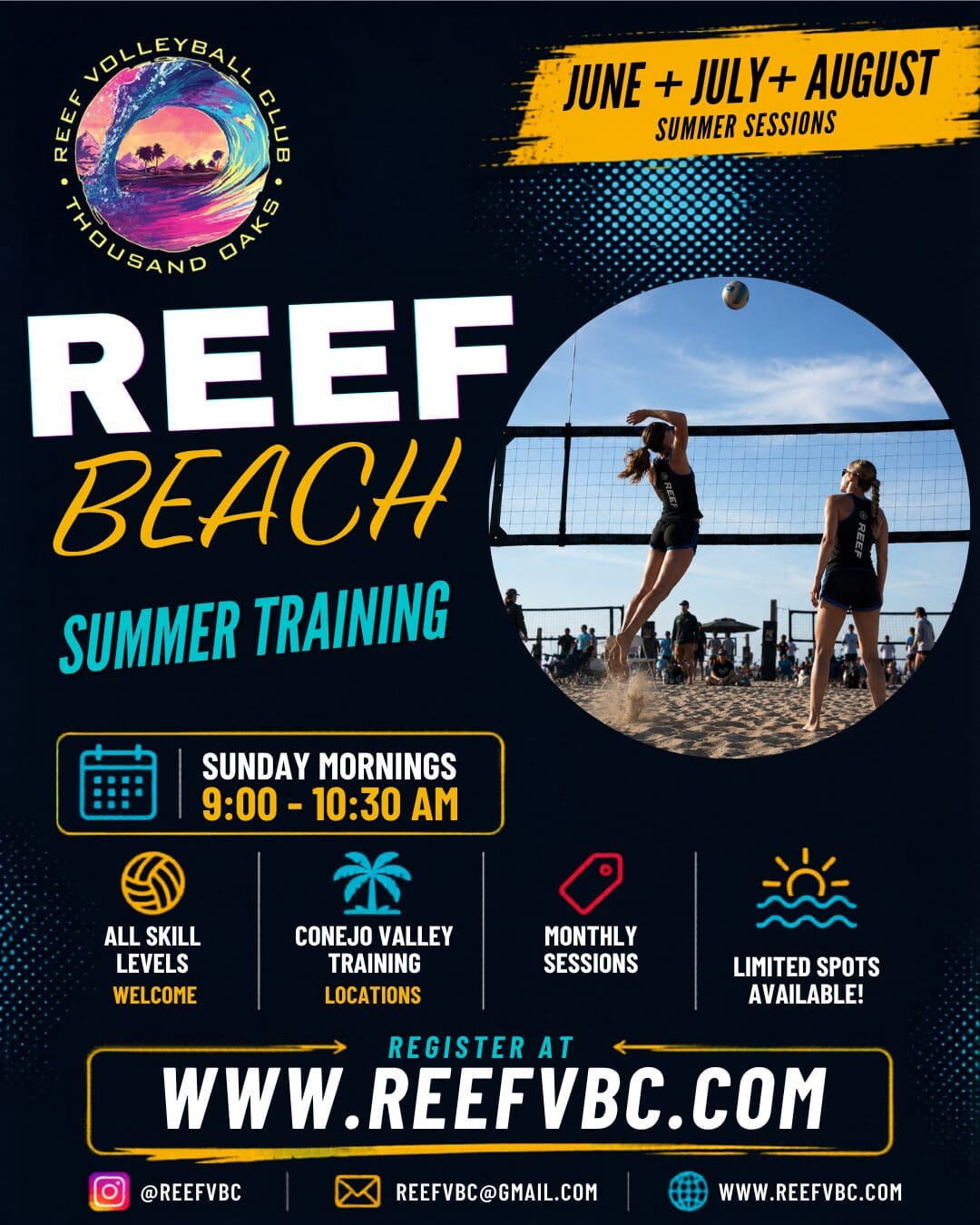 reef beach summer 2026 all months